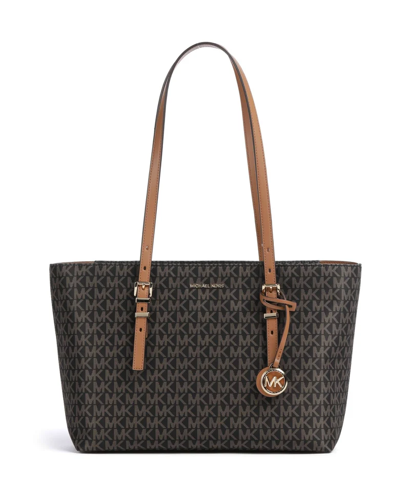 Michael Kors Quinn Medium Bolsa shopping brown/acorn