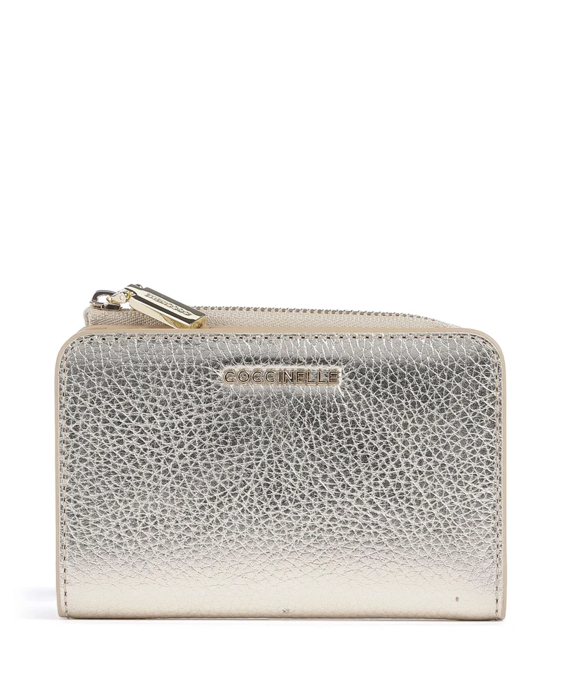 Coccinelle Metallic Soft Monedero pale gold