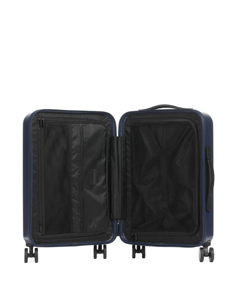 Emporio Armani Business Regenerated Maleta con 4 ruedas medieval blue