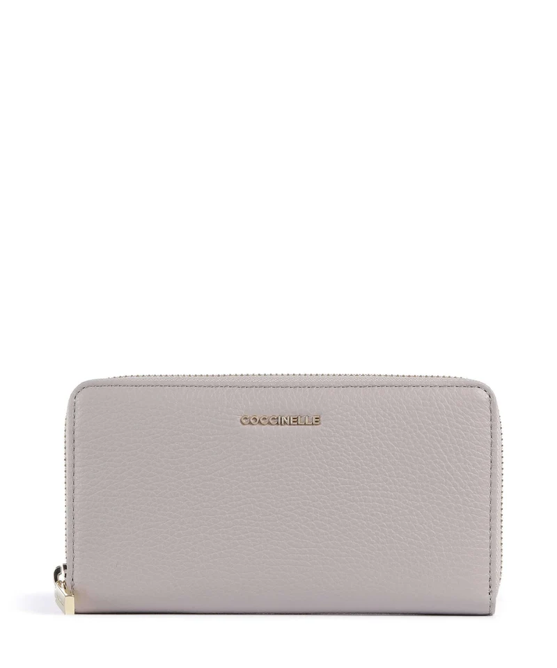 Coccinelle Metallic Soft Monedero oyster