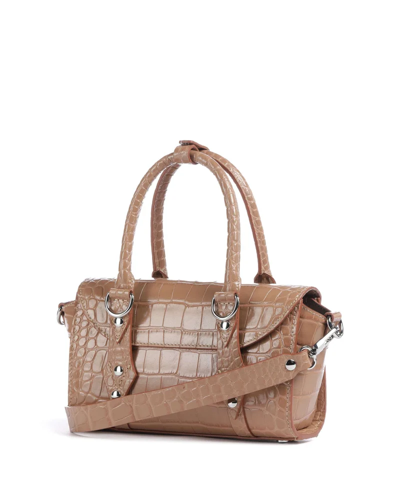 Vivienne Westwood Bettina Embossed Croc Mini Bolso de mano dusty pink
