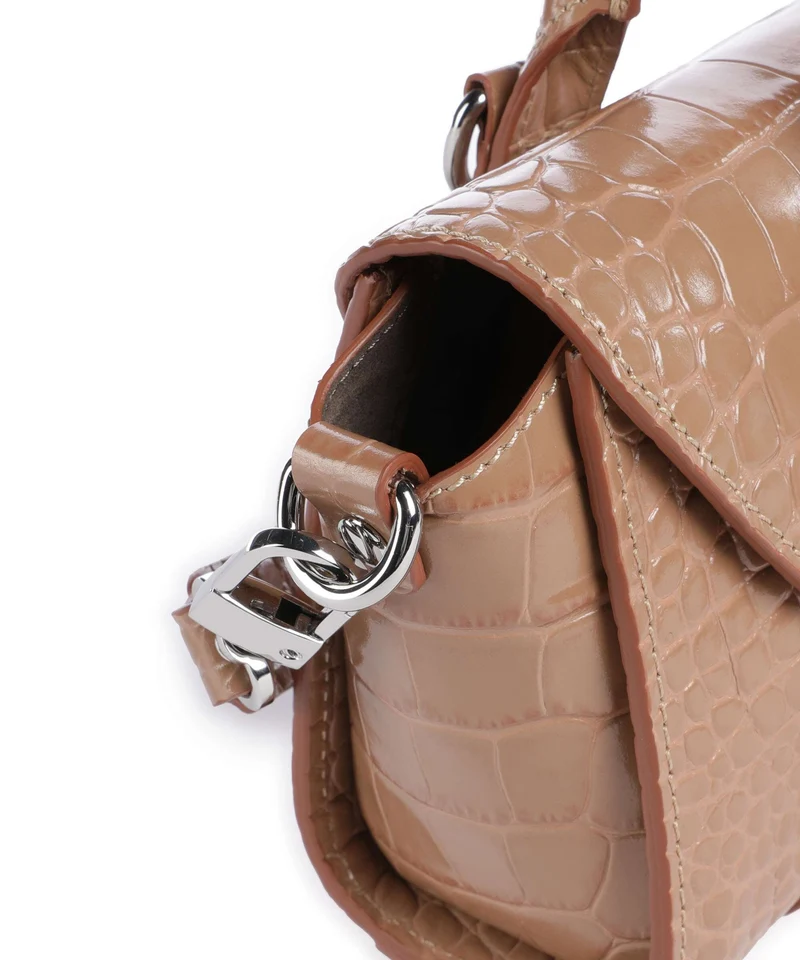 Vivienne Westwood Bettina Embossed Croc Mini Bolso de mano dusty pink