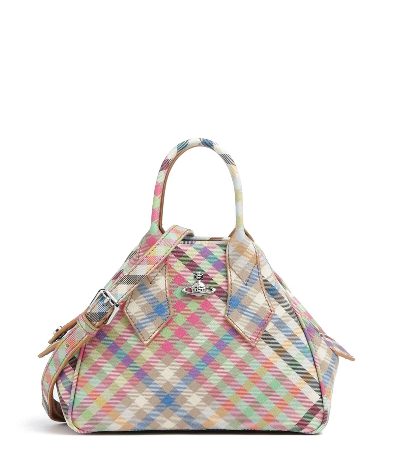 Vivienne Westwood Yasmine Buccia D'Arancia Small Bolso de mano heather plaid