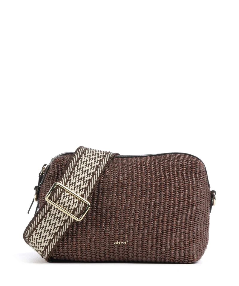 Abro Raffia Kaia Bandolera wood