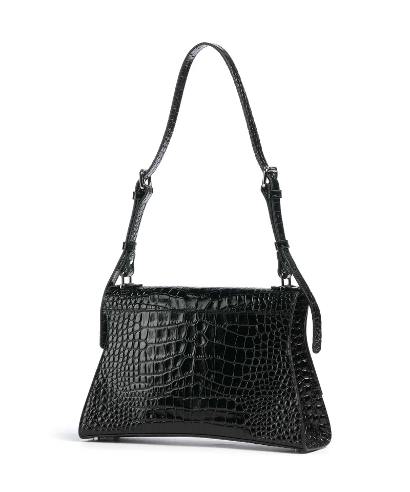 Vivienne Westwood Bianca Embossed Croc M Bolso de hombro black