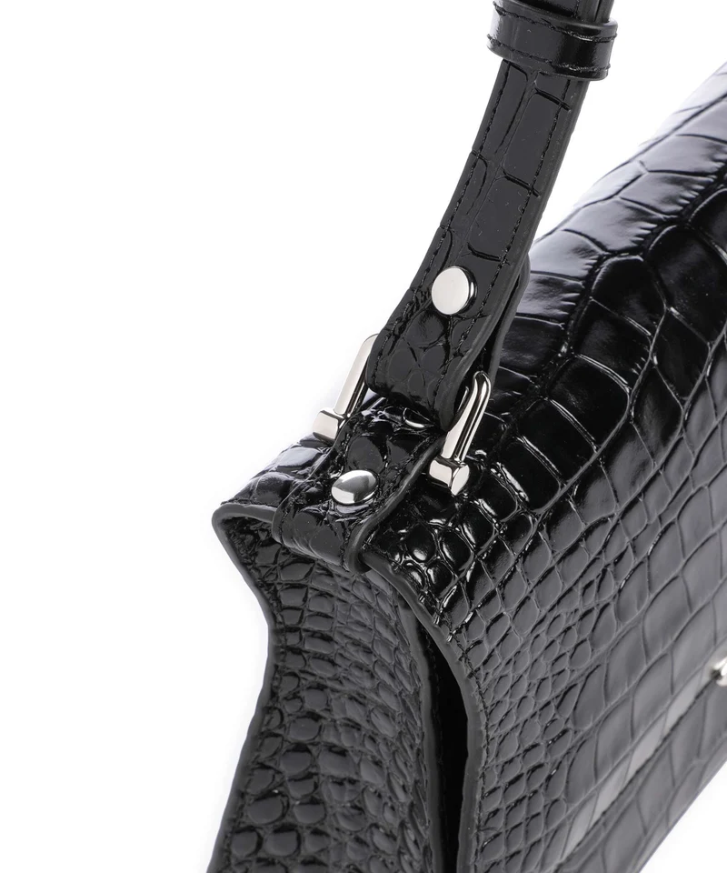 Vivienne Westwood Bianca Embossed Croc S Bolso de hombro black