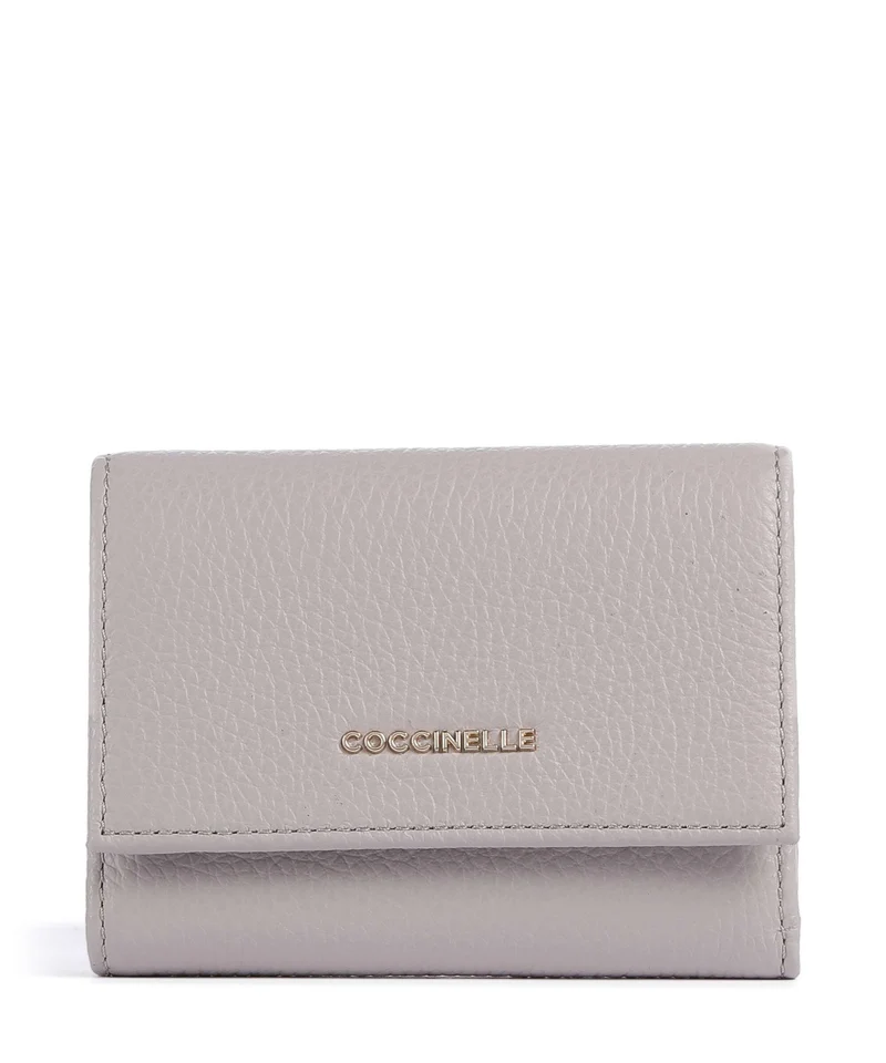Coccinelle Metallic Soft Monedero oyster