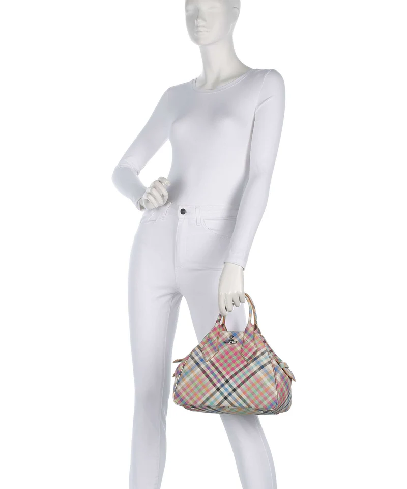 Vivienne Westwood Yasmine Buccia D'Arancia Medium Bolso de mano heather plaid