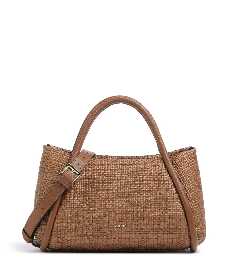Abro Raffia Intreccio Willow Bolso de mano caramel/cognac