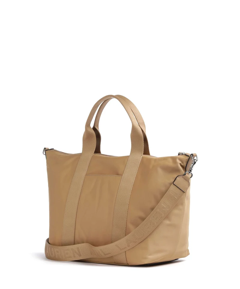 Lauren Ralph Lauren Stevie Extra Large Bolso de mano khaki