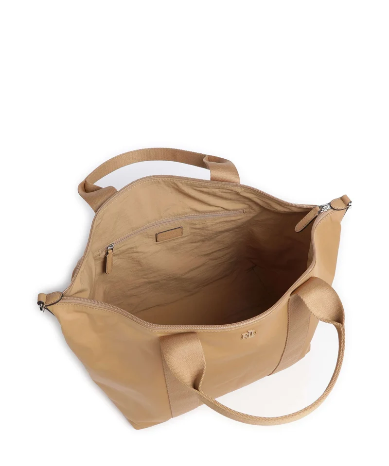 Lauren Ralph Lauren Stevie Extra Large Bolso de mano khaki