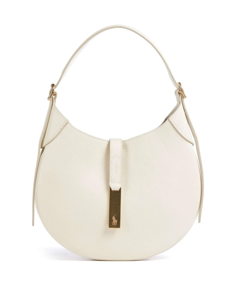 Polo Ralph Lauren ID Collection Small Bolso de hobo ivory