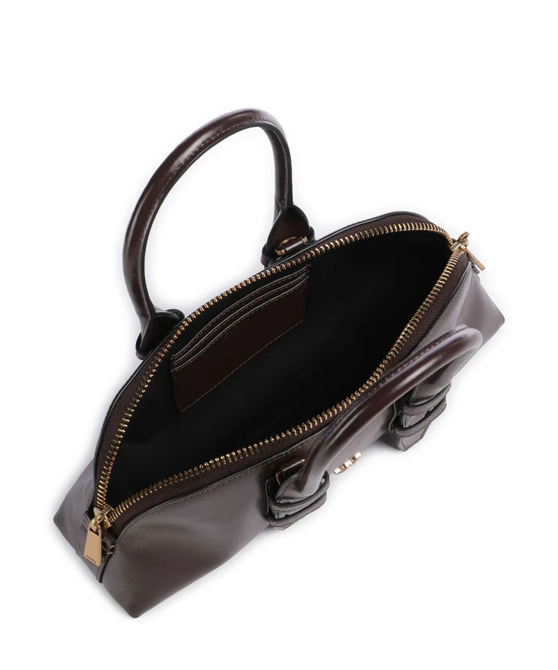 Pinko Bowling Horizontal Bolso de mano rosso mogano/antique gold