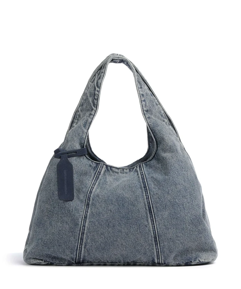 Les Visionnaires Paz Denim Essential Bolso de hobo washed denim