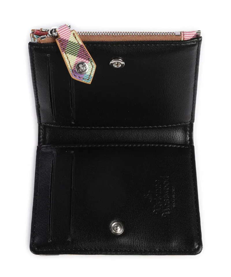 Vivienne Westwood Buccia D'Arancia Slim Tarjetero heather plaid