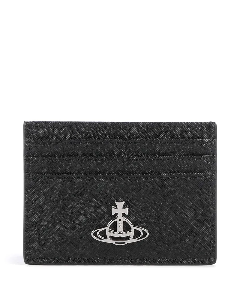 Vivienne Westwood Saffiano Tarjetero black