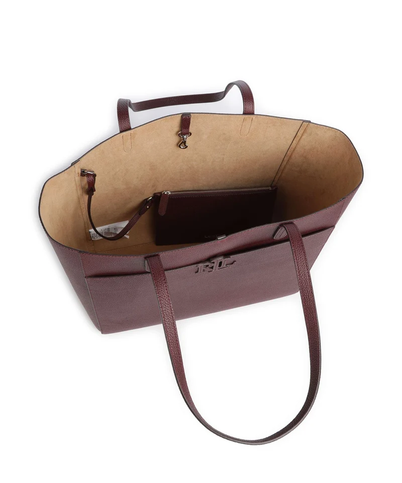 Lauren Ralph Lauren Cameryn Large Bolsa shopping dark garnet