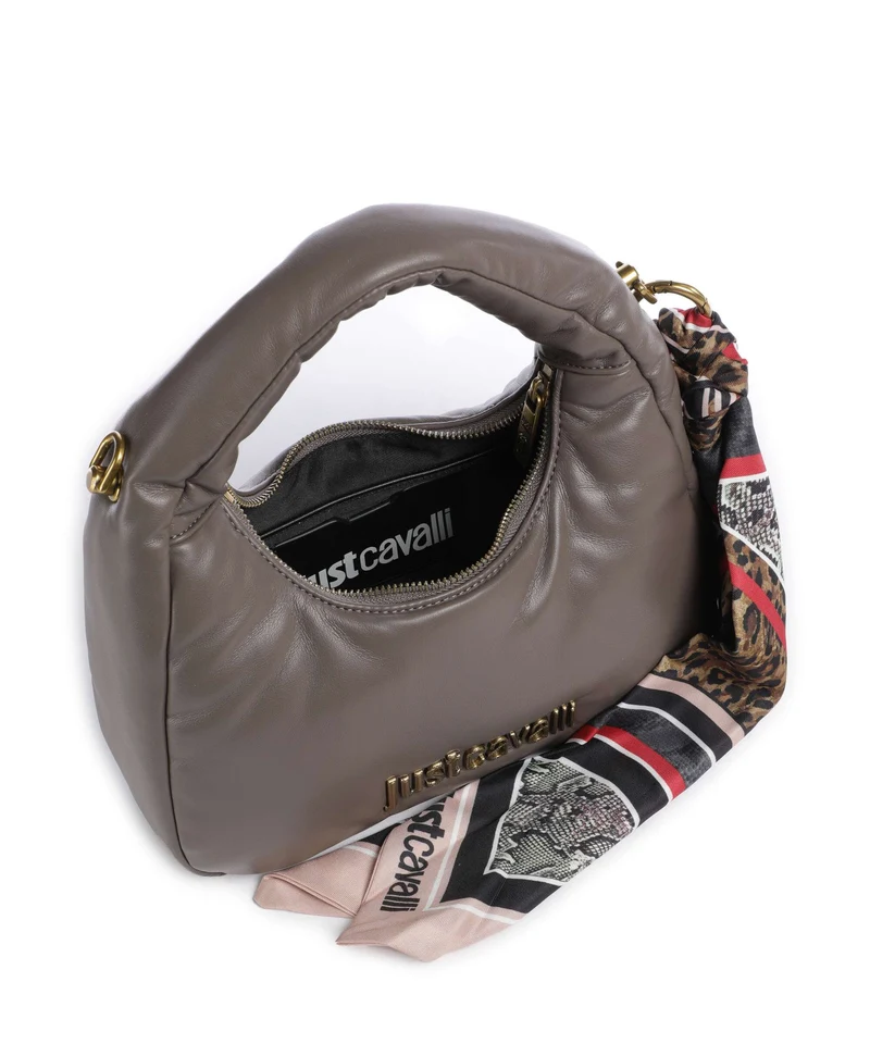 Just Cavalli Puffy Foulard Bolso de mano taupe