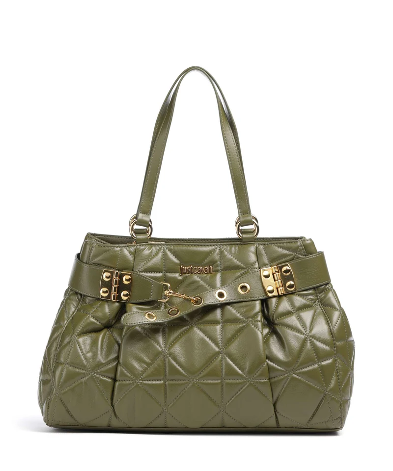 Just Cavalli Bolsa shopping military olive