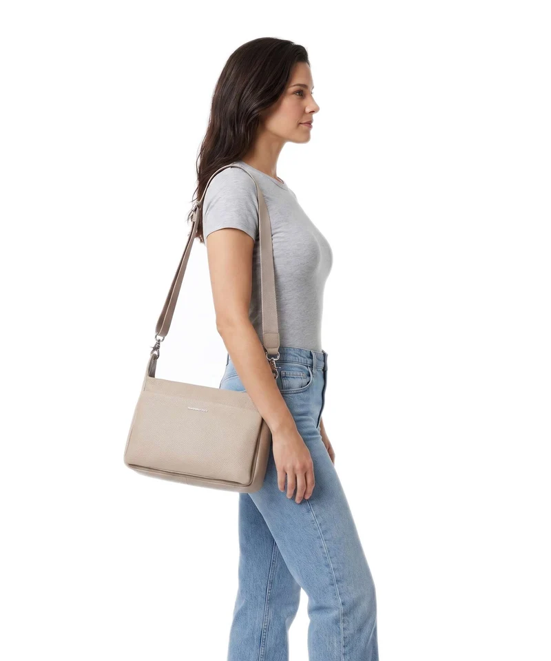 Mandarina Duck Mellow Leather Bolso de hombro warm taupe