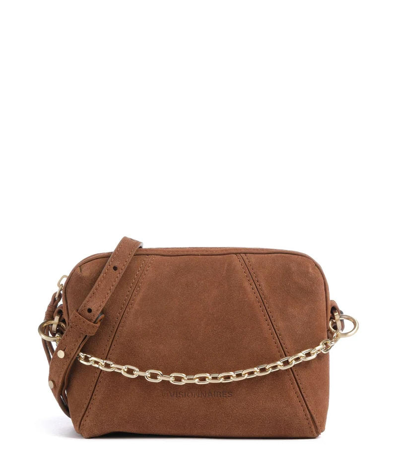 Les Visionnaires Lynn Cozy Chain Bandolera cognac