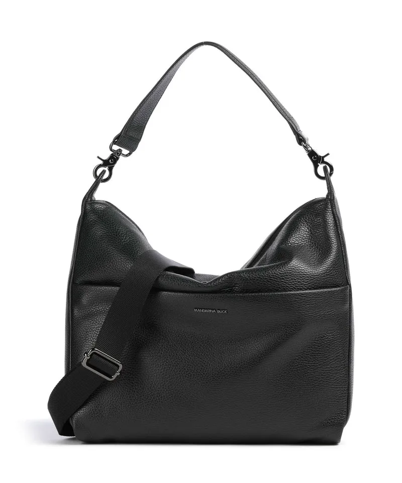 Mandarina Duck Mellow Leather Bolso de hobo nero