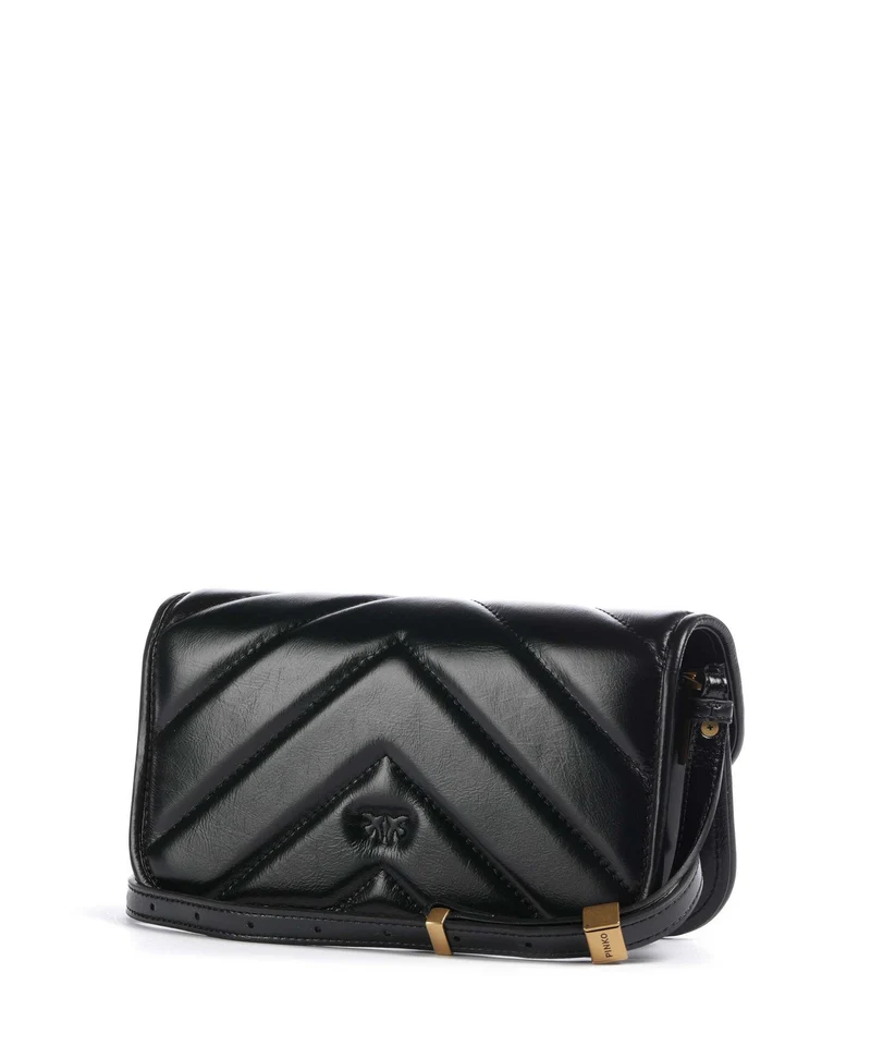 Pinko Love Box Horizontal Bolso de hombro nero/antique gold