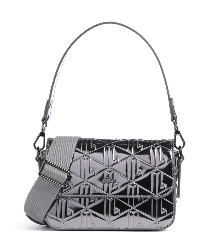 Lacoste Holiday Bolso de hombro shiny dark silver