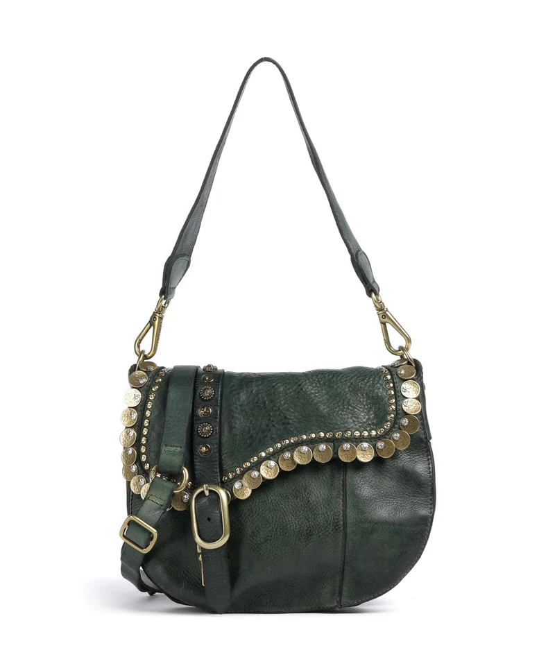 Campomaggi Bolso de hombro green bottle