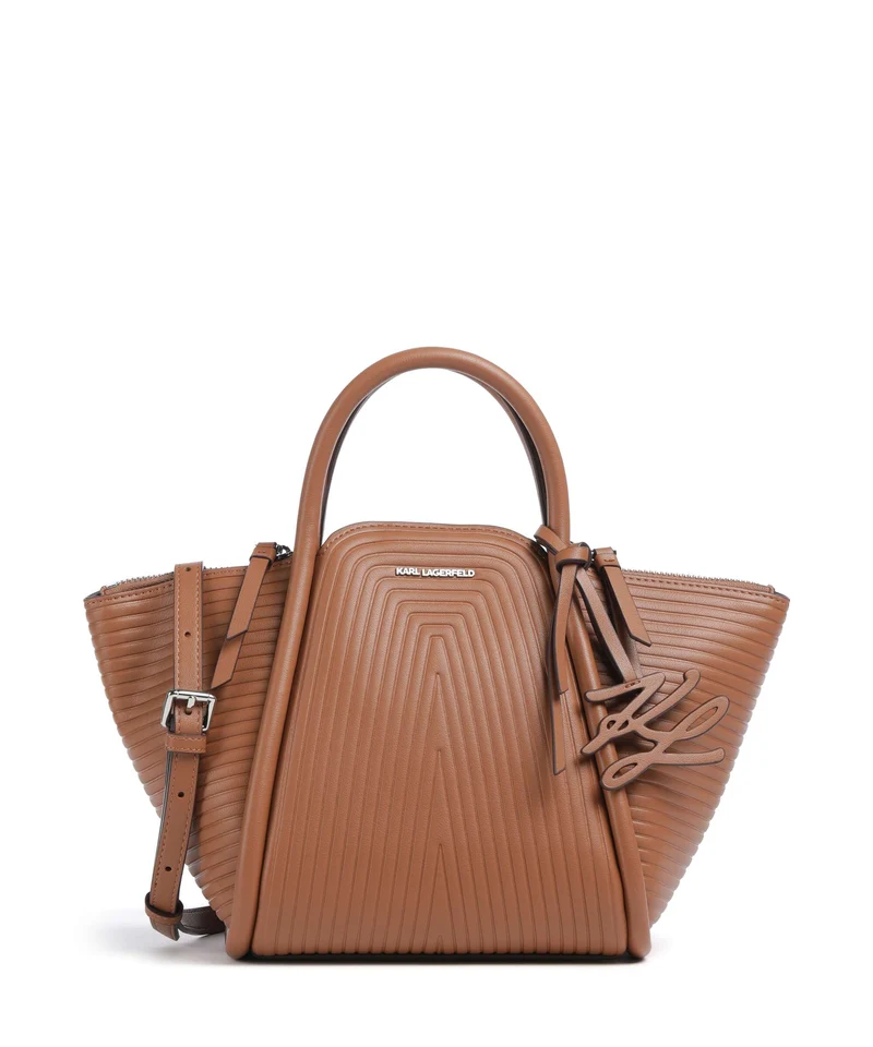 Karl Lagerfeld K/Wellen Small Bolso de mano dark tan