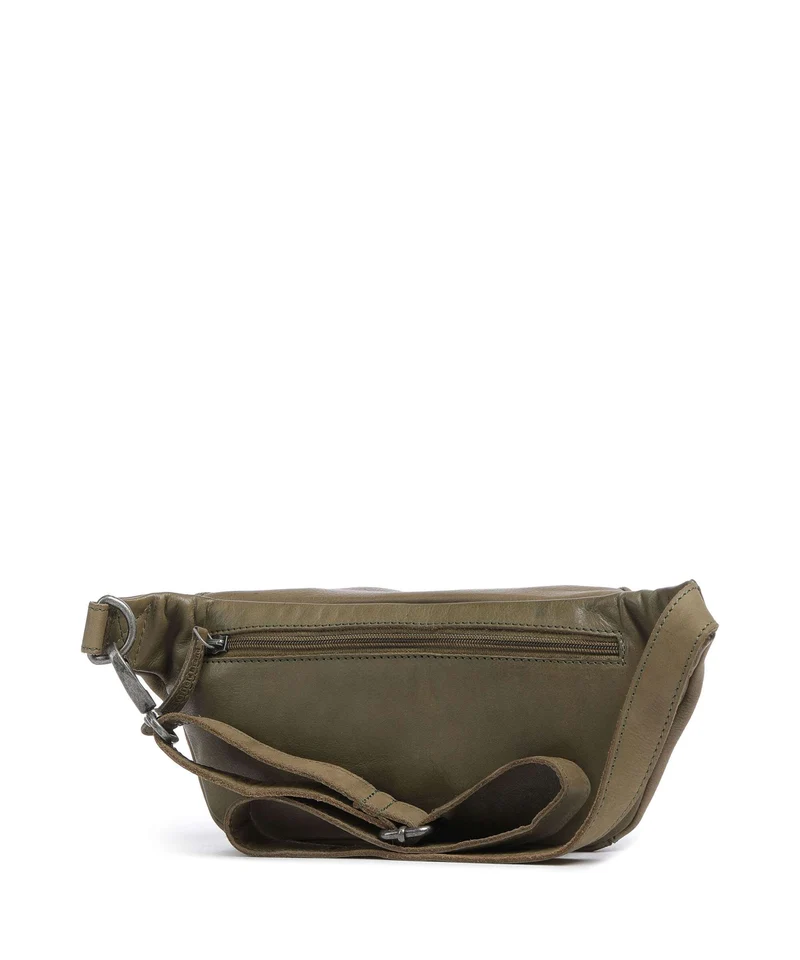 The Chesterfield Brand Washed Waxed Cow Severo Riñonera olive green
