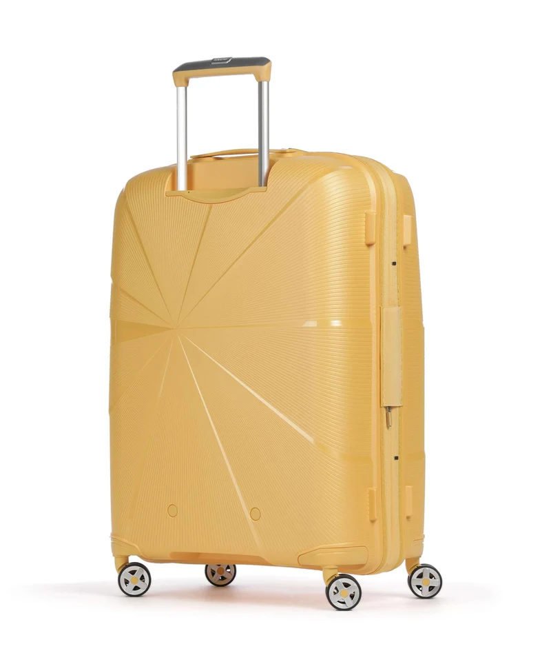 American Tourister Starvibe Maleta con 4 ruedas metallic banana