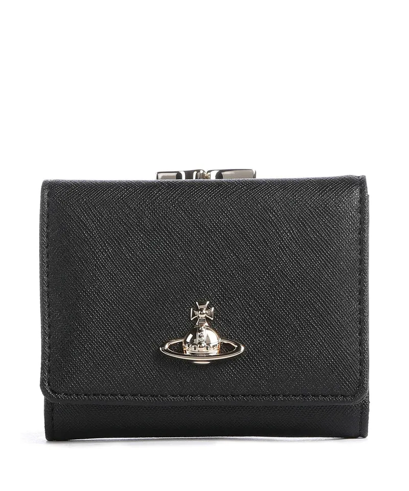 Vivienne Westwood Frame Saffiano Small Monedero black