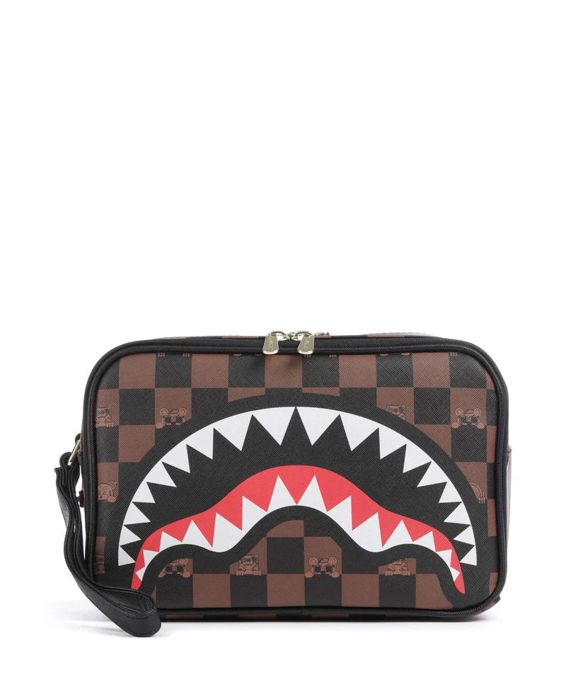 Sprayground Peeking Character Check Neceser multicolour