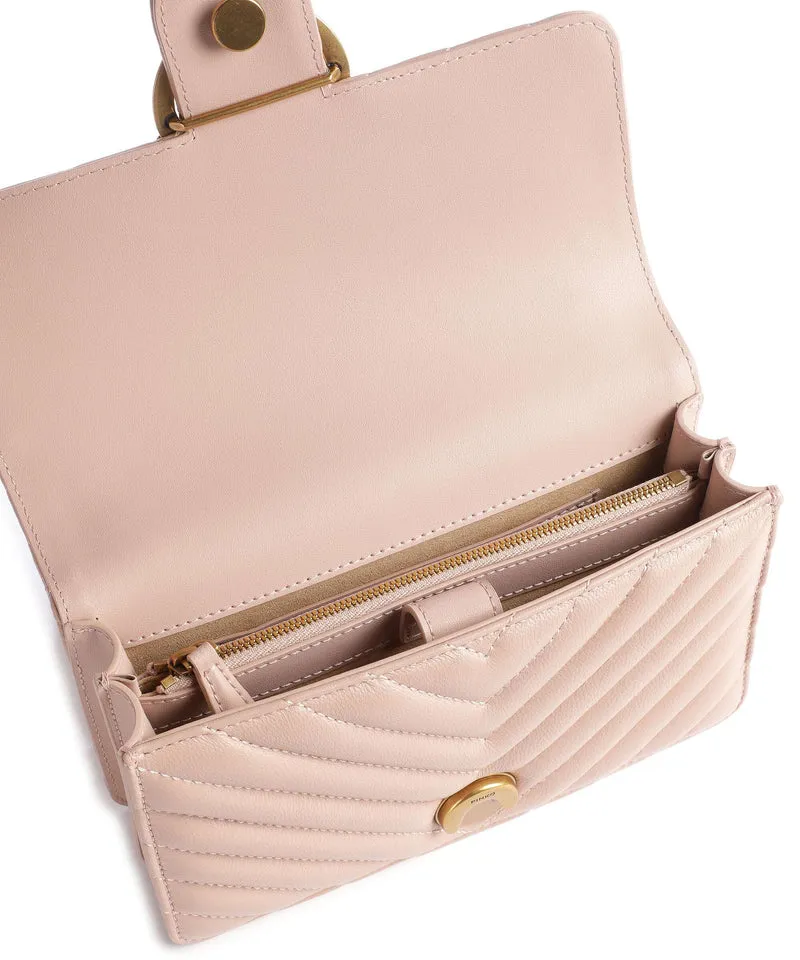 Pinko Love One Mini Bolso de hombro cipria/antique gold