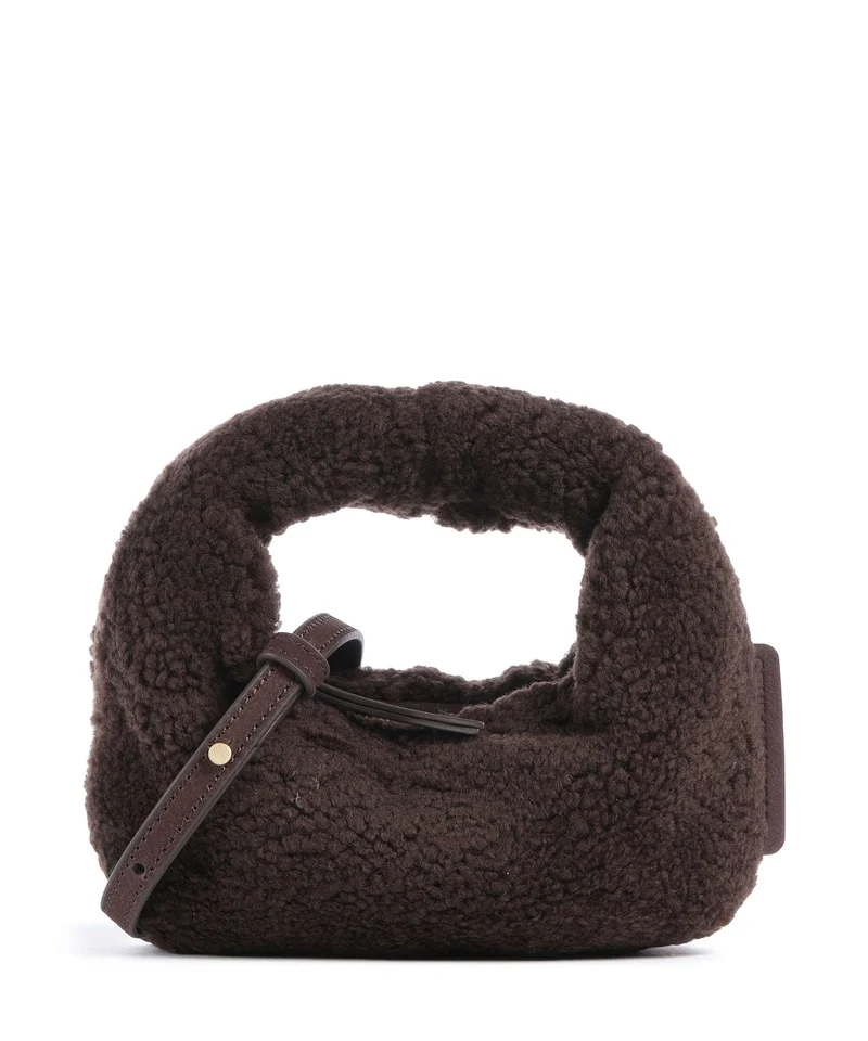 Les Visionnaires Greta Teddy Micro Bandolera pecan