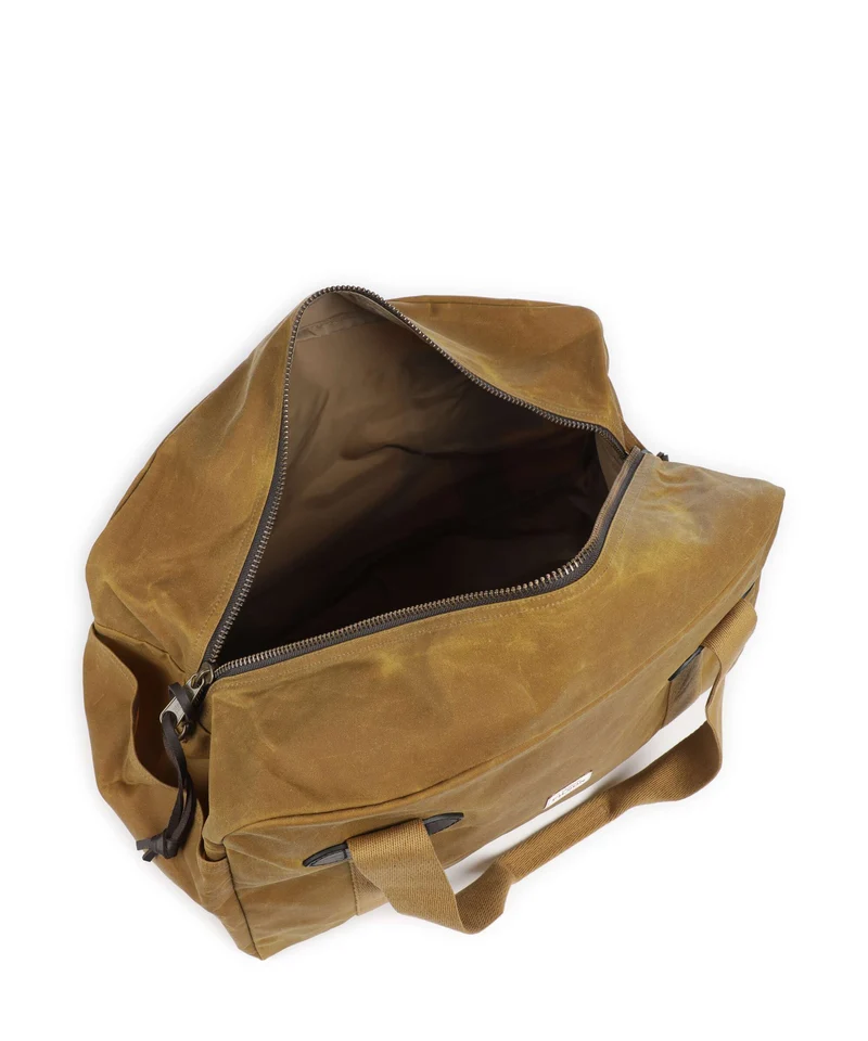 Filson Oil Finish Tin Cloth Bolsa de fin de semana dark tan