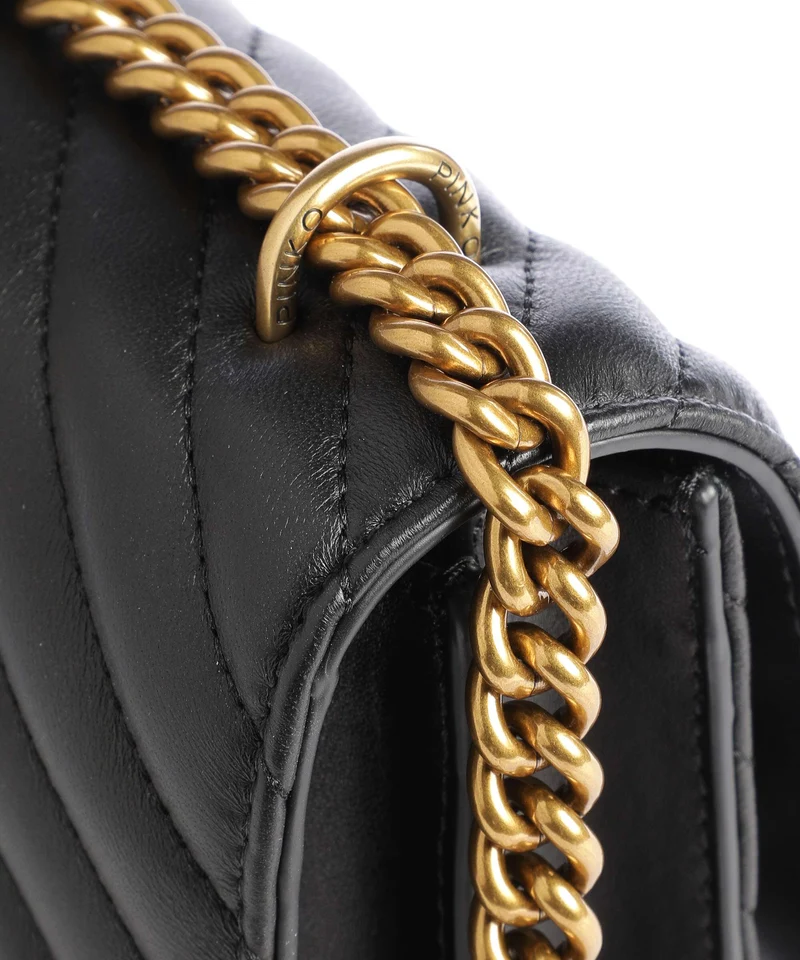 Pinko Love One Classic Bolso de hombro nero/antique gold