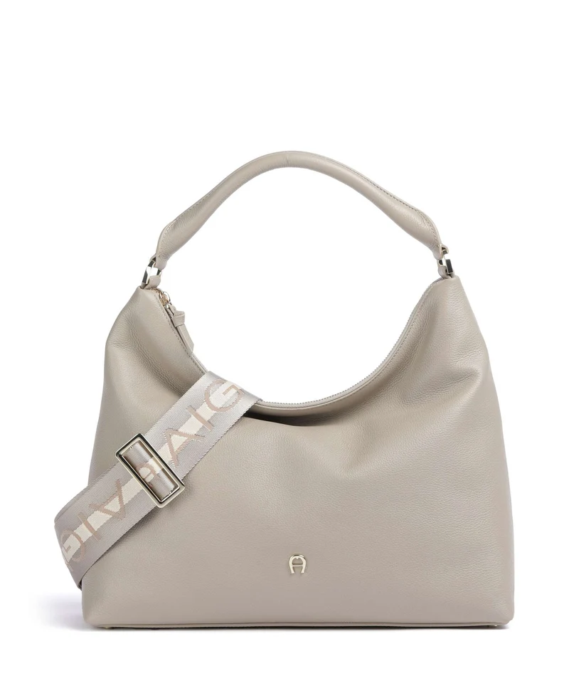 Aigner Zita M Bolso de hobo alpaca beige