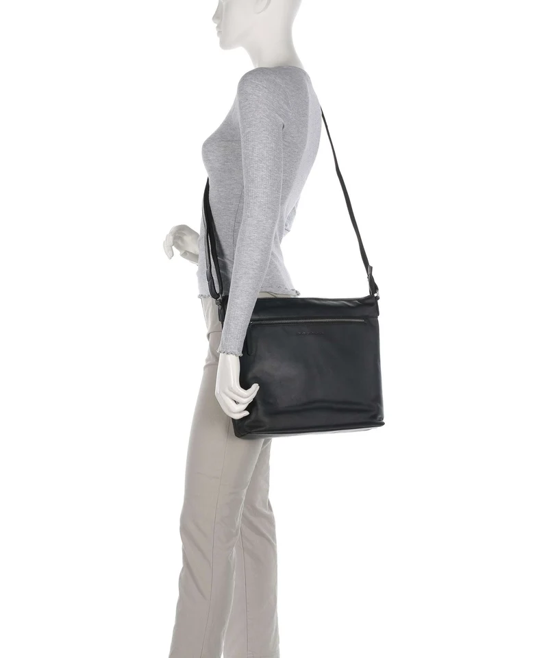 The Chesterfield Brand Wax Pull Up Cow Cartagena Bandolera black