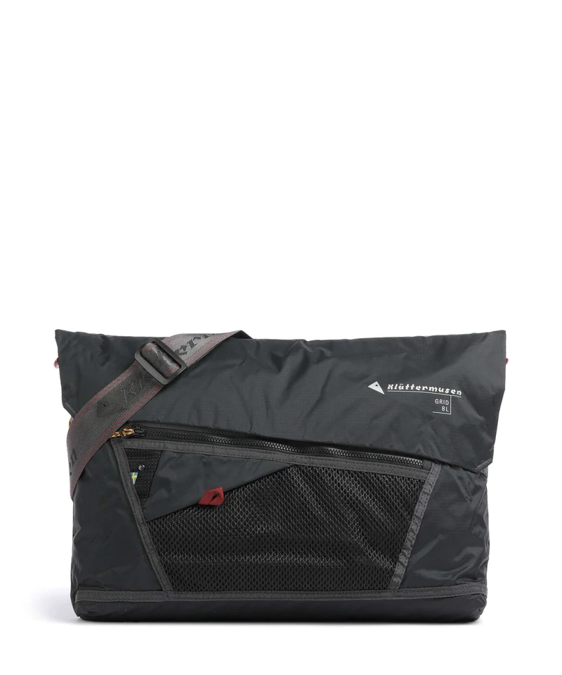 Klättermusen Grid Bolso de mensajero raven