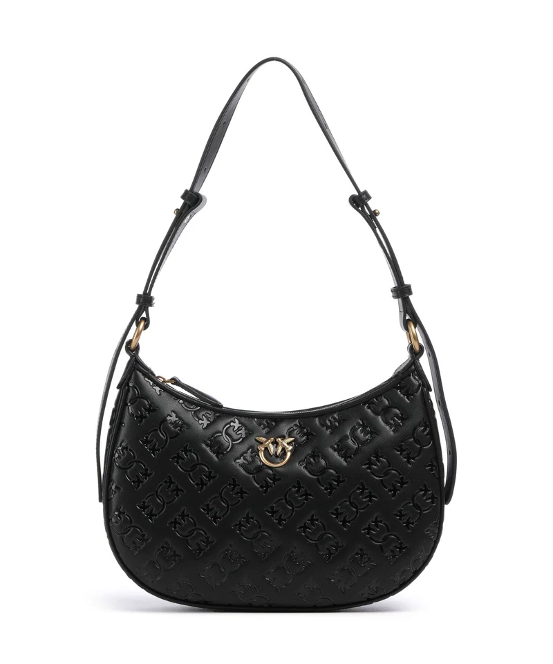 Pinko Half Moon Mini Bolso de hombro nero/antique gold