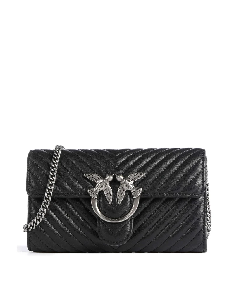 Pinko Love One Monedero nero/old silver