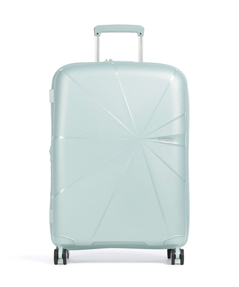 American Tourister Starvibe Maleta con 4 ruedas metallic surf blue
