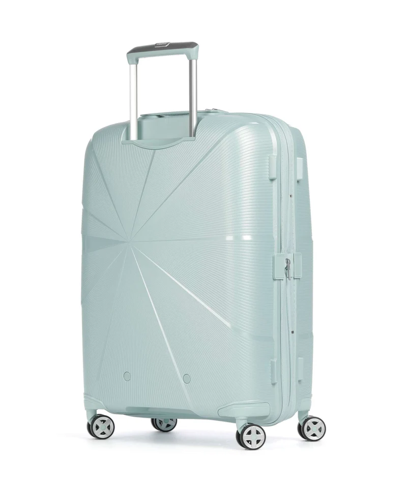 American Tourister Starvibe Maleta con 4 ruedas metallic surf blue
