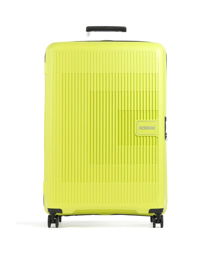 American Tourister Aerostep Maleta con 4 ruedas light lime
