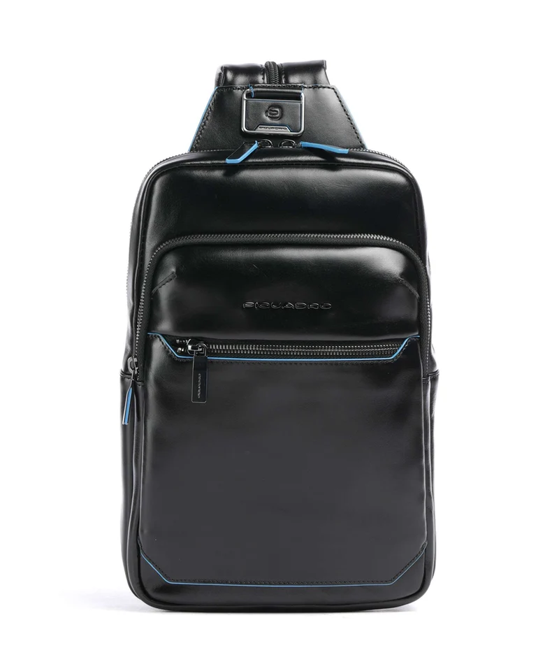 Piquadro Blue Square Mochila sling nero
