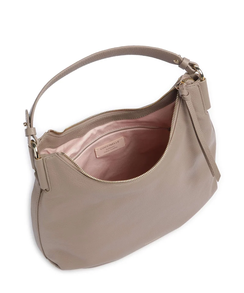 Coccinelle Rebekka Bolso de hobo warm taupe