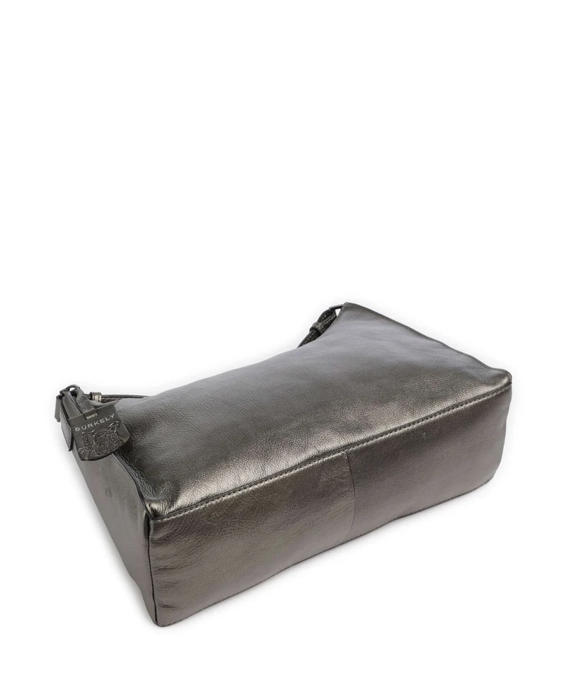 Burkely Creased Crystal Bolso de hombro gunmetal