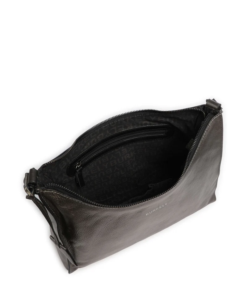 Burkely Creased Crystal Bolso de hombro gunmetal